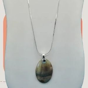 Abalone pendant necklace